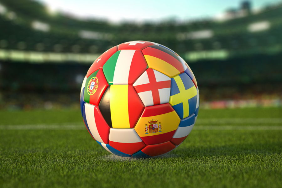 An official football of the em 2024 in Germany.